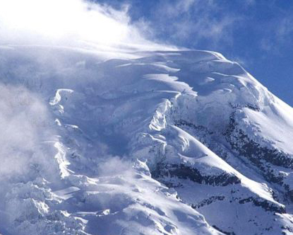Mt. Chimborazo is known for its avalanches.